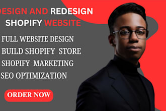 design and redesign shopify website