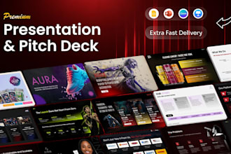 do powerpoint presentation, google slides design and investor pitch deck