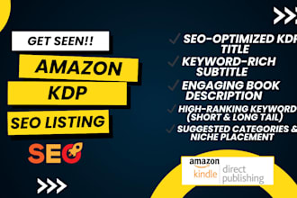 create demanding title subtitle and description for KDP book