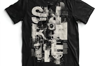 design a typography t shirt design