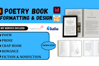 format poetry book design poem chap book non fiction romance ebook kdp publish