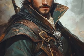 illustrate your d and d character portrait