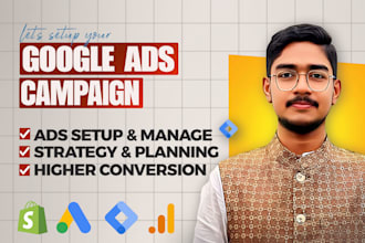 setup and manage google ads adwords ppc campaigns, sem, pmax