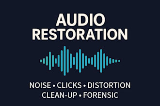 professional audio restoration, noise reduction and forensic