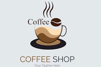 design coffee shop, bar or restaurant logo