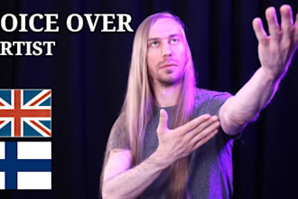 record your english male voiceover narration