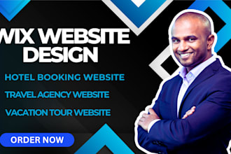 design and redesign wix travel website, hotel booking and vacation site