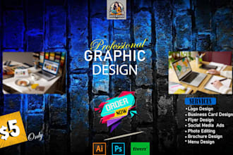make eye catching design for u on your time