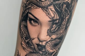 design professional creative tattoo design