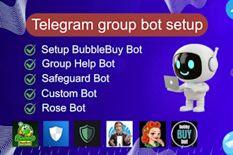 be setup telegram community bot in your crypto projects