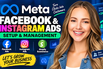 setup facebook instagram ads, meta ads manager, shopify ads, campaign management