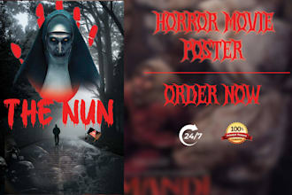 design stunning cinematic movie poster