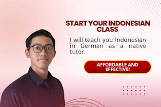 teach indonesian to german speakers