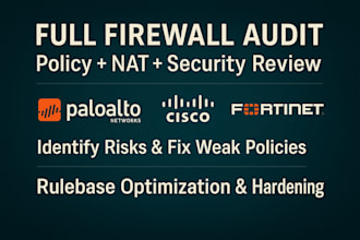 perform a security audit of your firewall rules and configuration