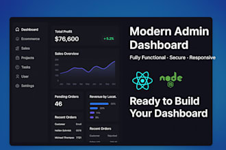 build an admin dashboard with react and node
