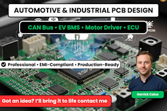 professional automotive and industrial pcb design can bus, ev bms, motor driver