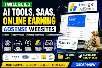 create ai tools, saas, blog and adsense approved website