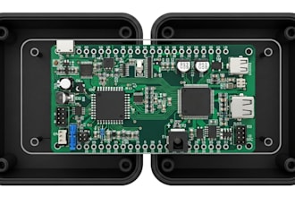 design pcb and enclosure using eagle fusion360 or easyeda