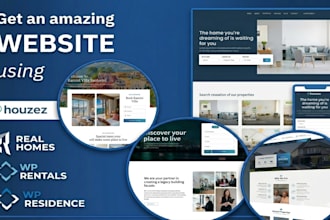 build and customize your wordpress website using houzez or wp residence theme