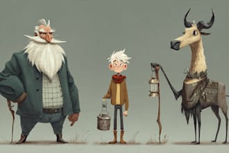 sketch any person, character or animal
