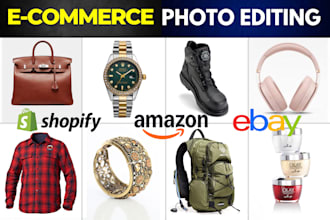 ecommerce product photo editing, enhancement, and retouching