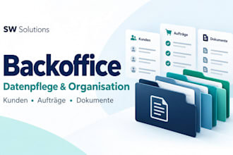 provide virtual back office support for excel data and order management