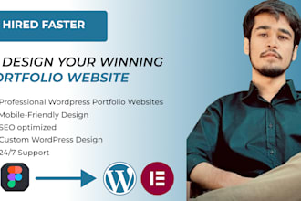 design portfolio wordpress website for freelancers and startups