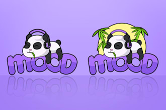 do cute minimalist mascot logo design