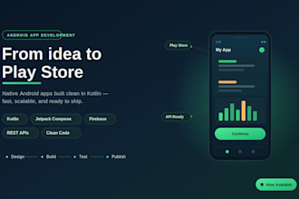 design and develop a professional android mobile app