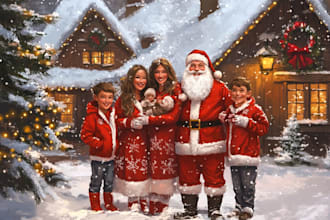 design christmas themed illustration