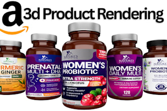 do high quality 3d product rendering for amazon listing images