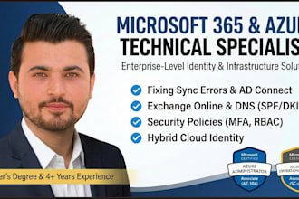 setup microsoft 365, exchange online, and fix azure ad issues