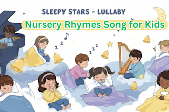sing and produce a kids song, children music for youtube
