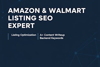 launch your amazon and walmart product with expert SEO and a plus content