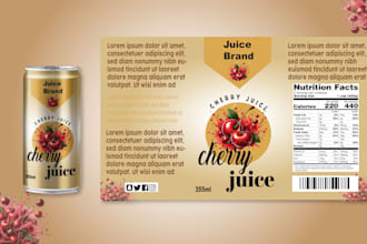 make candle bottle can sticker label design