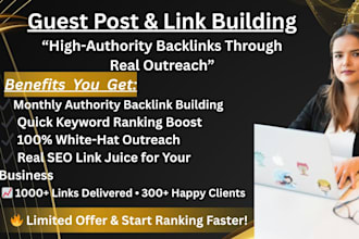 deliver UK,US backlinks and contexual link building through blogger outreach
