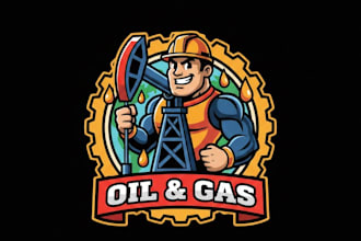 design unique plumbing, heating, oil, gas logo with t shirt