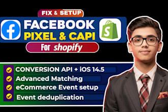 setup facebook, meta pixel and conversion API for your shopify store
