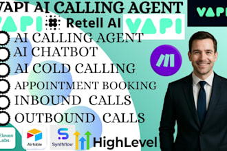vapi ai agent retell ai cold calling gohighlevel chatbot n8n ai agent makecom