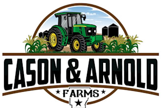 design modern farms logo