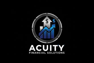 make an accounting and financial logo design in 1 day