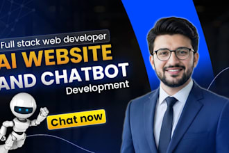 do custom ai website development as full stack web developer