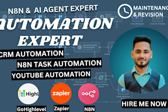 setup n8n youtube automation n8n ghl shopify automation fix n8n tutor rag agent