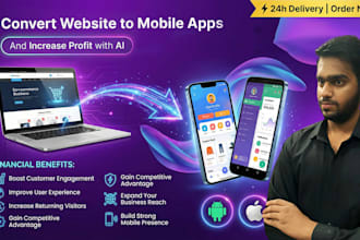 convert your website into a mobile app for android and ios