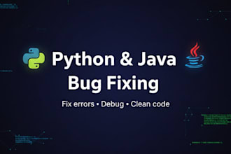 fix runtime errors, exceptions, and bugs in python or java