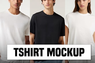 create a professional realistic mockup tshirt
