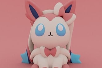 design 3d kawaii anime,cute miniature figures,chibi toy model,vinyl toys,zbrush