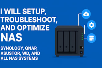 setup, troubleshoot, optimize synology, qnap, asustor, wd, and all nas systems