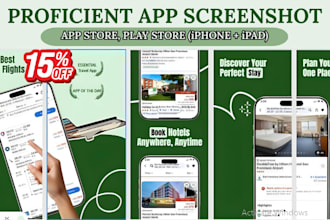 create stunning app store screenshot, and play store screenshot design