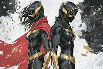 superhero character for comics